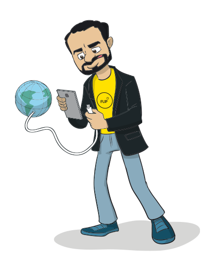 Júlio da Flip Lab conectando o mundo
