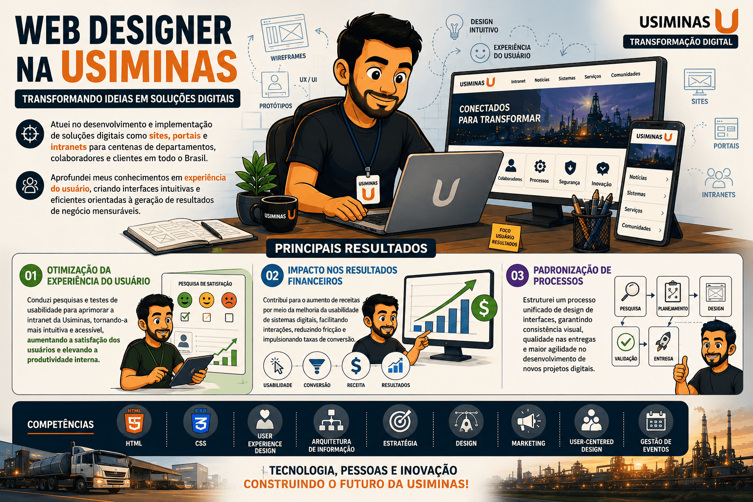 Júlio César | Web Designer na Usiminas
